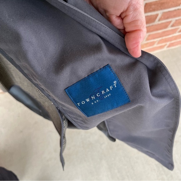 Town craft soft vintage lightweight trenchcoat men’s size 40 regular- unisex - Picture 10 of 15